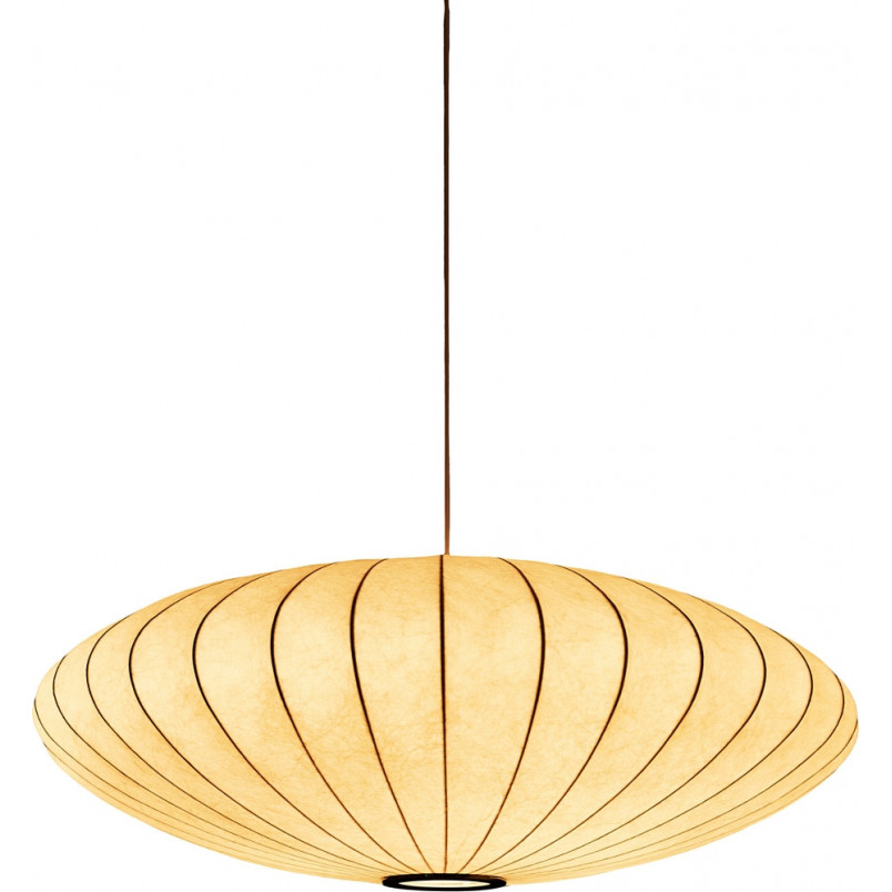 Lampa wisząca Japandi Silk Flat 50cm biała | Step Into Design