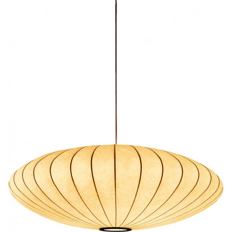 Lampa wisząca Japandi Silk Flat 50cm biała | Step Into Design