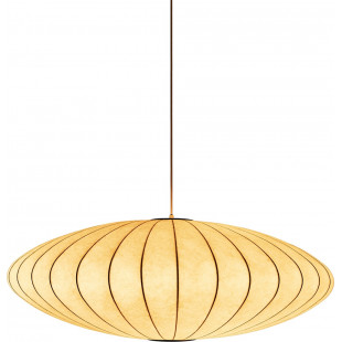 Lampa wisząca Japandi Silk Flat 50cm biała | Step Into Design