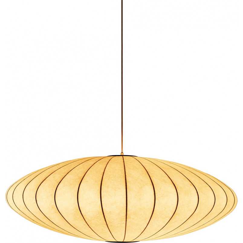 Lampa wisząca Japandi Silk Flat 50cm biała | Step Into Design