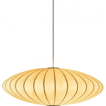 Lampa wisząca Japandi Silk Flat 50cm biała | Step Into Design