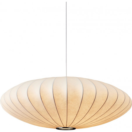 Lampa wisząca Japandi Silk Flat 50cm biała | Step Into Design