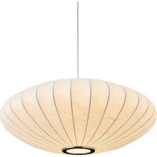 Lampa wisząca Japandi Silk Flat 50cm biała | Step Into Design