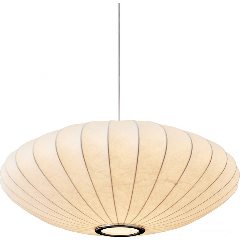 Lampa wisząca Japandi Silk Flat 50cm biała | Step Into Design