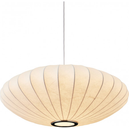 Lampa wisząca Japandi Silk Flat 50cm biała | Step Into Design