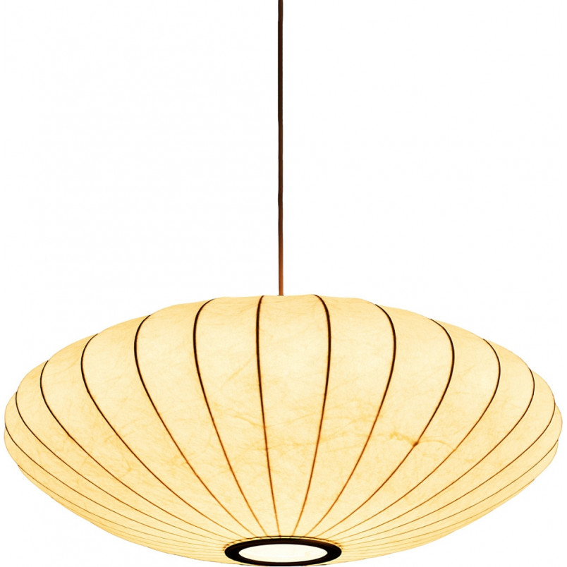 Lampa wisząca Japandi Silk Flat 50cm biała | Step Into Design