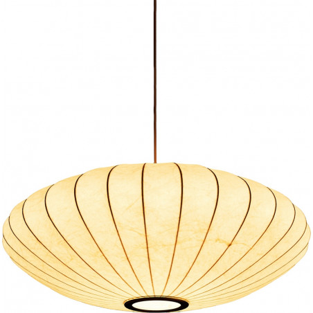 Lampa wisząca Japandi Silk Flat 50cm biała | Step Into Design