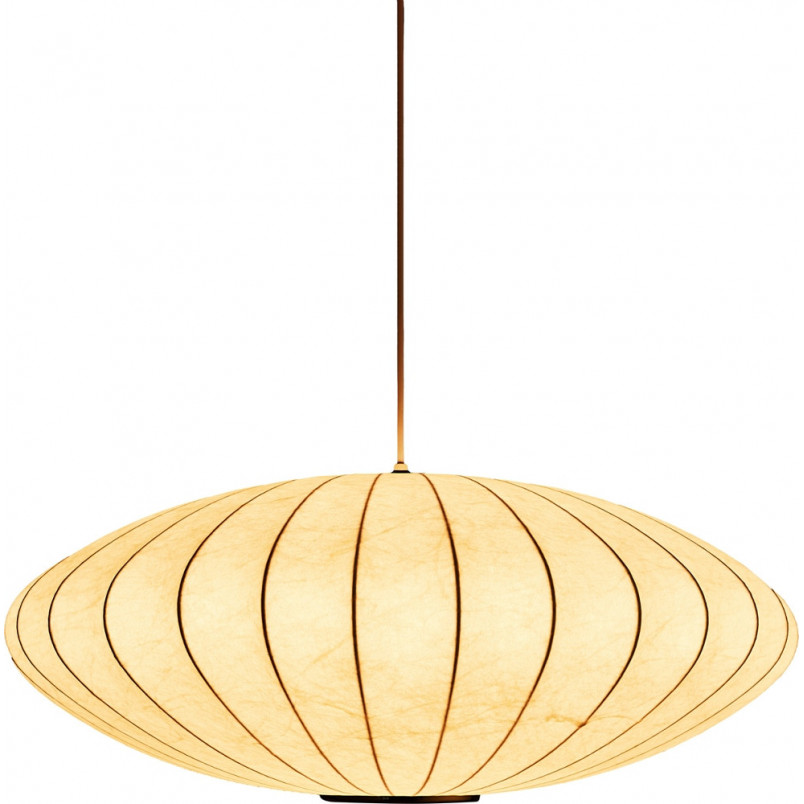 Lampa wisząca Japandi Silk Flat 50cm biała | Step Into Design