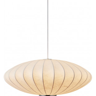 Lampa wisząca Japandi Silk Flat 50cm biała | Step Into Design
