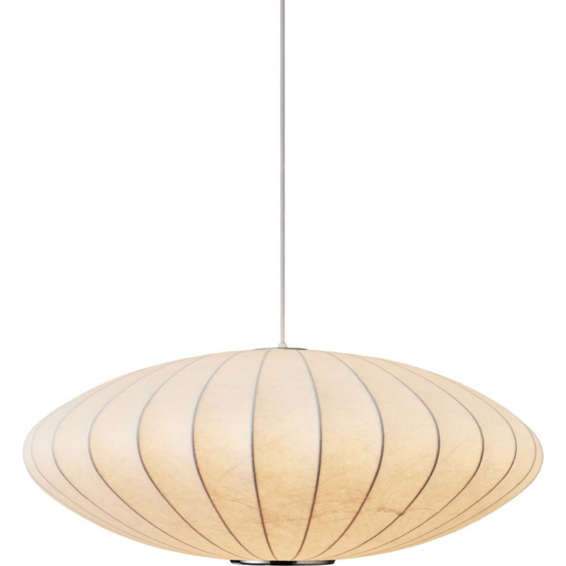 Lampa wisząca Japandi Silk Flat 50cm biała | Step Into Design