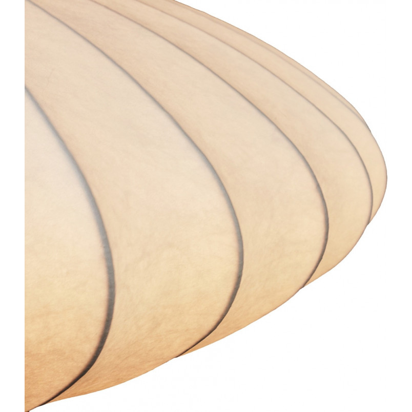 Lampa wisząca Japandi Silk Flat 50cm biała | Step Into Design