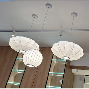 Lampa wisząca Japandi Silk X - Step Into Design | Biała, E27