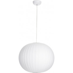 Lampa wisząca Japandi Silk - Biała kula 50cm | Step Into Design