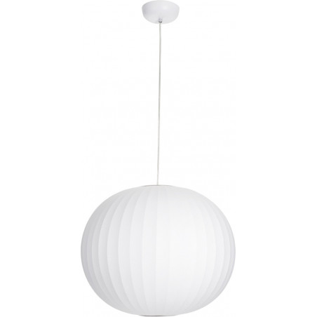Lampa wisząca Japandi Silk - Biała kula 50cm | Step Into Design