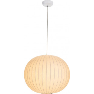 Lampa wisząca Japandi Silk - Biała kula 50cm | Step Into Design