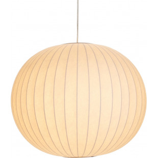 Lampa wisząca Japandi Silk - Biała kula 50cm | Step Into Design
