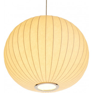 Lampa wisząca Japandi Silk - Biała kula 50cm | Step Into Design