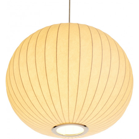 Lampa wisząca Japandi Silk - Biała kula 50cm | Step Into Design