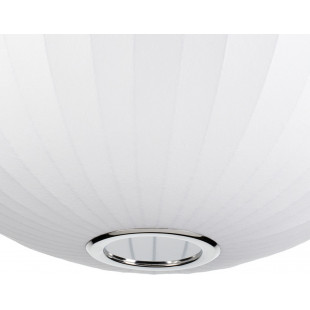 Lampa wisząca Japandi Silk - Biała kula 50cm | Step Into Design