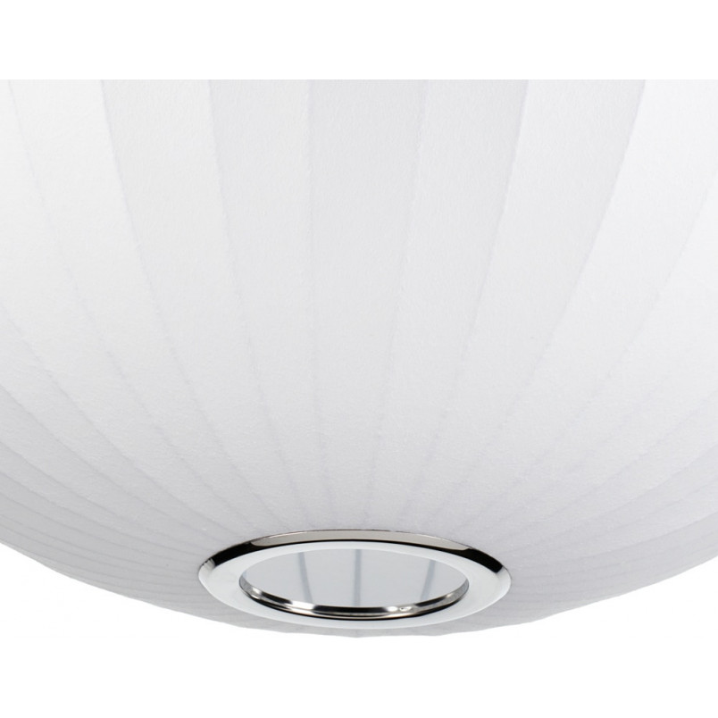 Lampa wisząca Japandi Silk - Biała kula 50cm | Step Into Design