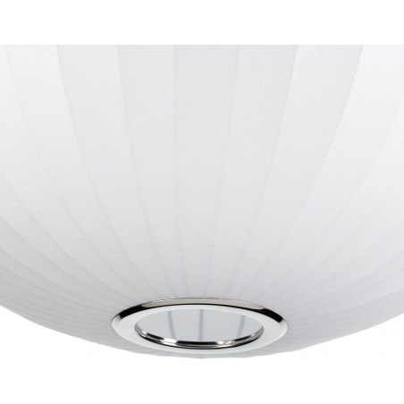 Lampa wisząca Japandi Silk - Biała kula 50cm | Step Into Design