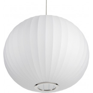Lampa wisząca Japandi Silk - Biała kula 50cm | Step Into Design