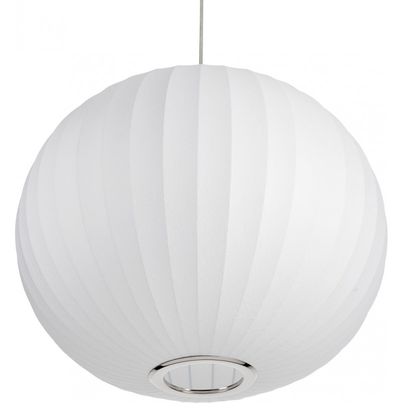 Lampa wisząca Japandi Silk - Biała kula 50cm | Step Into Design