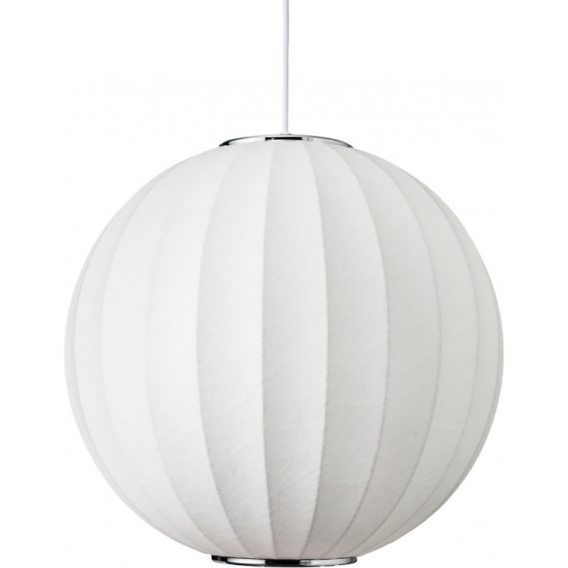Lampa wisząca Japandi Silk - Biała kula 40cm | Step