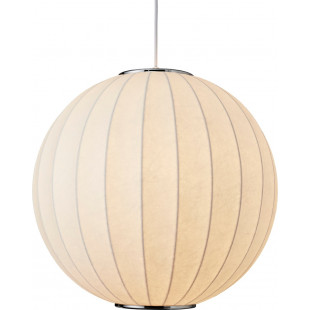 Lampa wisząca Japandi Silk - Biała kula 40cm | Step