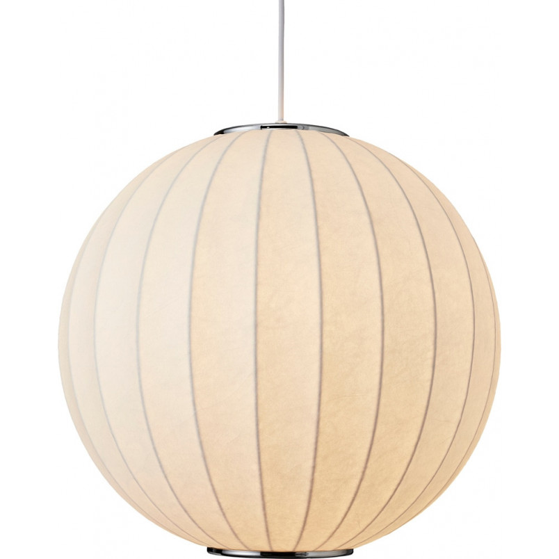 Lampa wisząca Japandi Silk - Biała kula 40cm | Step