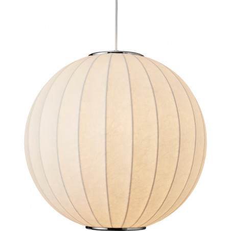 Lampa wisząca Japandi Silk - Biała kula 40cm | Step