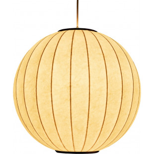 Lampa wisząca Japandi Silk - Biała kula 40cm | Step