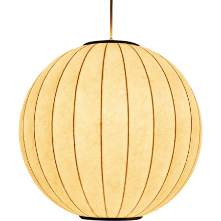 Lampa wisząca Japandi Silk - Biała kula 40cm | Step