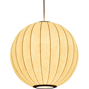 Lampa wisząca Japandi Silk - Biała kula 40cm | Step