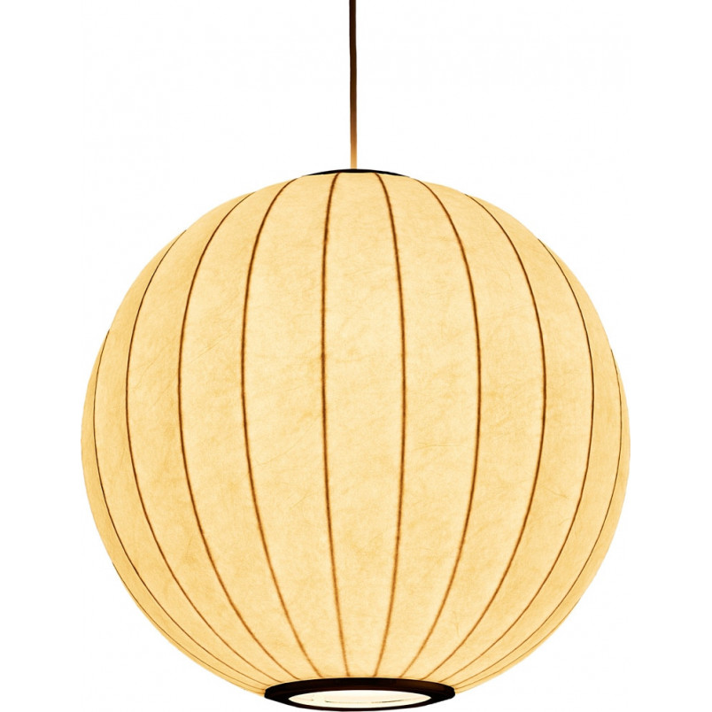 Lampa wisząca Japandi Silk - Biała kula 40cm | Step