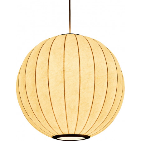 Lampa wisząca Japandi Silk - Biała kula 40cm | Step