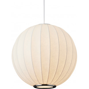 Lampa wisząca Japandi Silk - Biała kula 40cm | Step