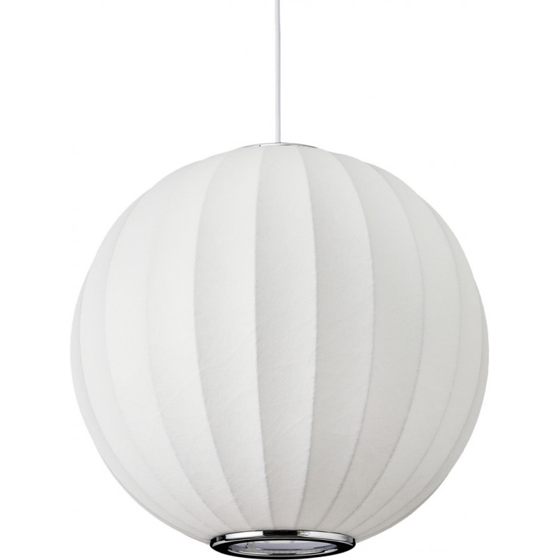 Lampa wisząca Japandi Silk - Biała kula 40cm | Step