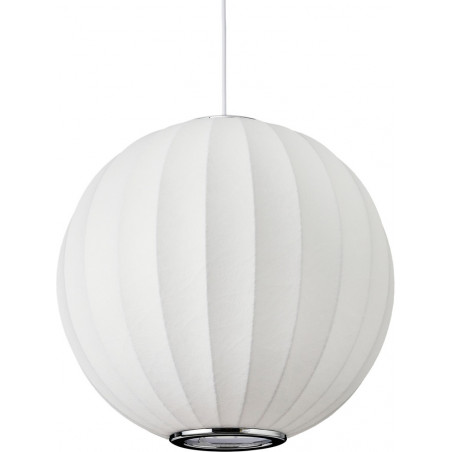 Lampa wisząca Japandi Silk - Biała kula 40cm | Step