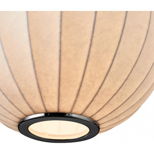 Lampa wisząca Japandi Silk - Biała kula 40cm | Step