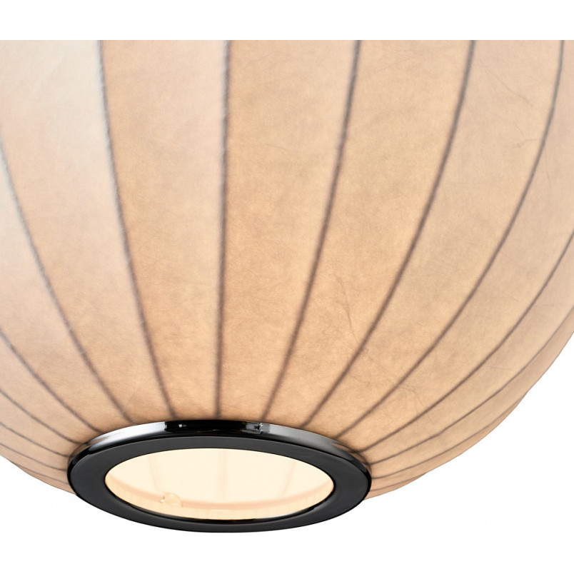 Lampa wisząca Japandi Silk - Biała kula 40cm | Step