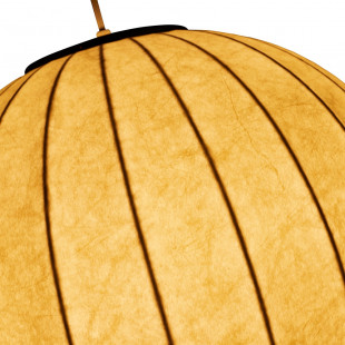 Lampa wisząca Japandi Silk - Biała kula 40cm | Step
