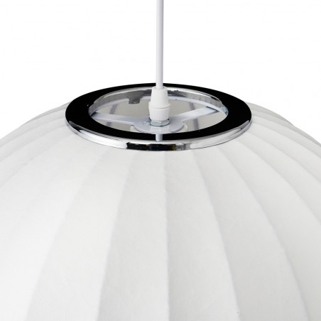 Lampa wisząca Japandi Silk - Biała kula 40cm | Step