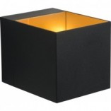 Kinkiet Lucide Devi czarny/złoty - Minimalistyczny design