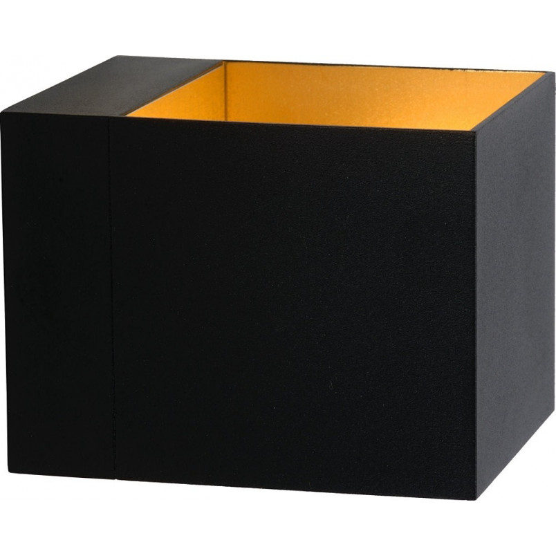 Kinkiet Lucide Devi czarny/złoty - Minimalistyczny design
