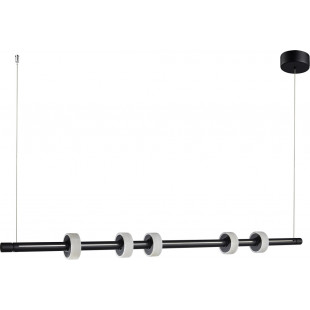 Lampa wisząca Ringo LED | Czarna, marmur | Step In Design