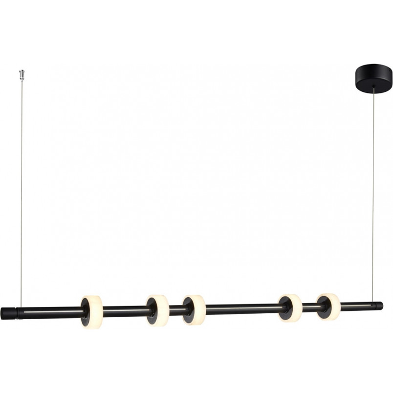Lampa wisząca Ringo LED | Czarna, marmur | Step In Design