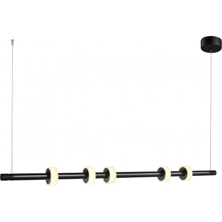 Lampa wisząca Ringo LED | Czarna, marmur | Step In Design