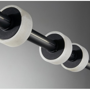 Lampa wisząca Ringo LED | Czarna, marmur | Step In Design