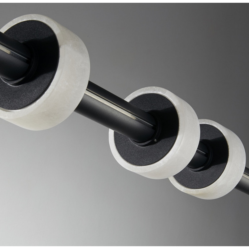 Lampa wisząca Ringo LED | Czarna, marmur | Step In Design